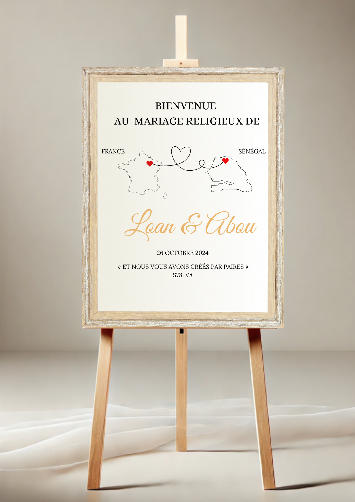 MARIAM - Stickers panneaux de bienvenue